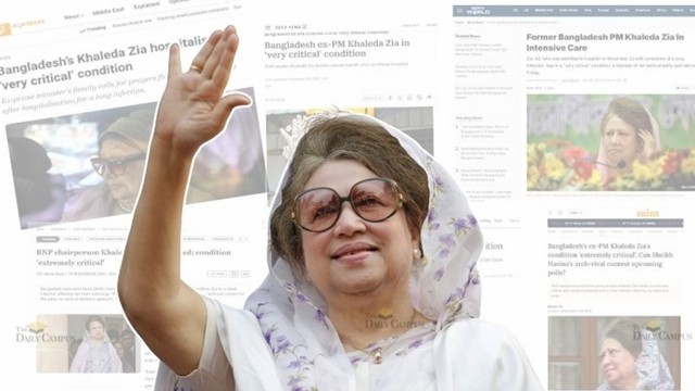 খালেদা জিয়ার অসুস্থতা নিয়ে সরব আন্তর্জাতিক গণমাধ্যম
