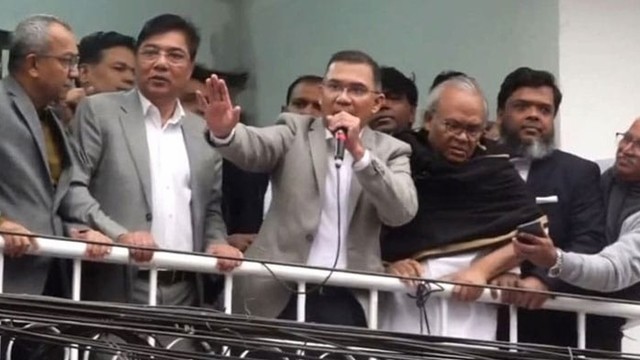 দেড় যুগ পর নয়া পল্টনে তারেক রহমান